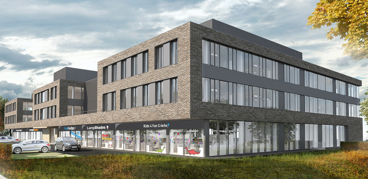 Retail & office property in Leudelange : New building - Triologie